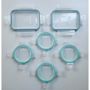 Lot of 6 Snapware FOR Food Storage Container Replacement Lids Air Tight